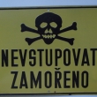 Nevstupovat zamoeno, plechov